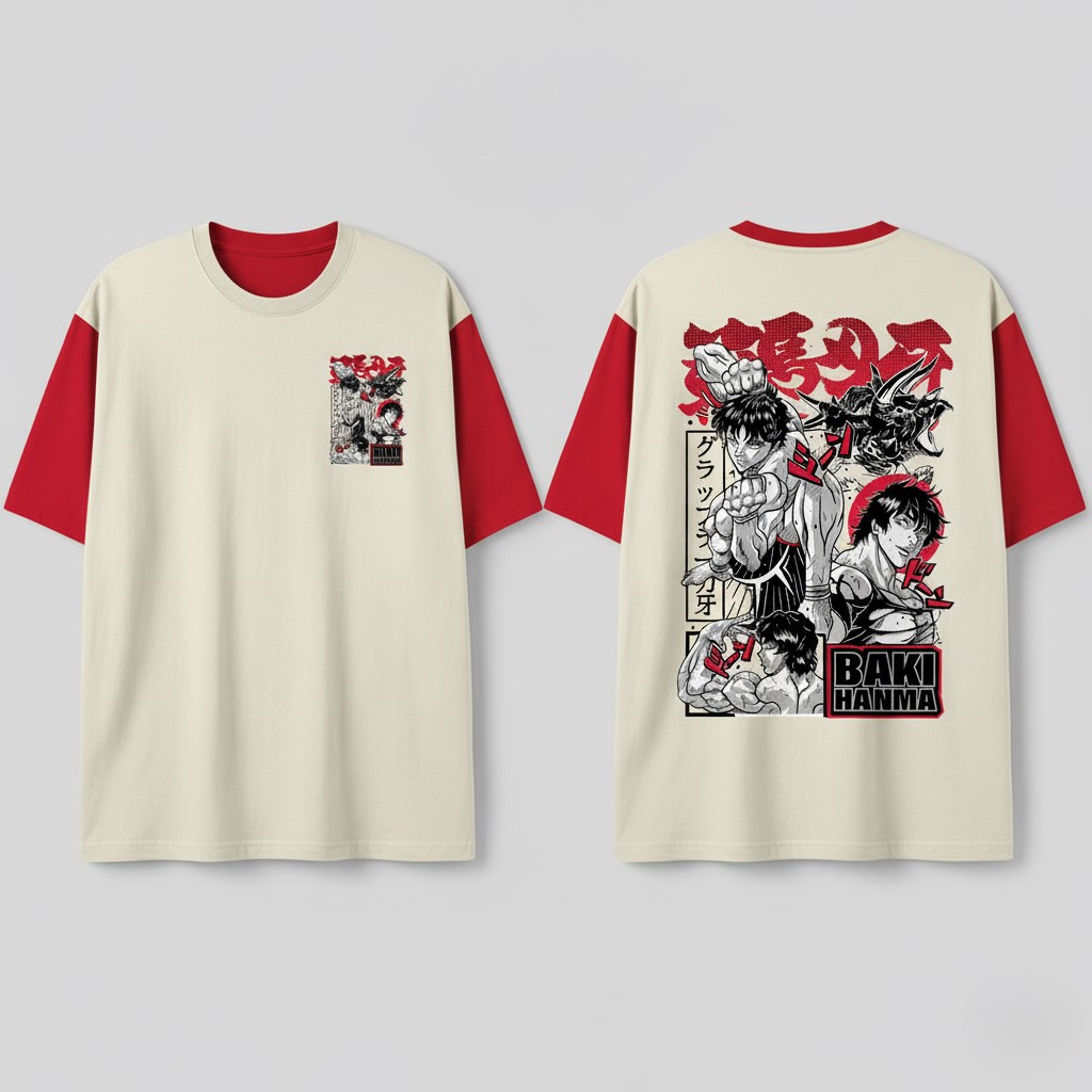 Mythworks collection — soft beige tee